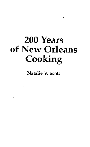 200 YEARS OF NEW ORLEANS COOKING